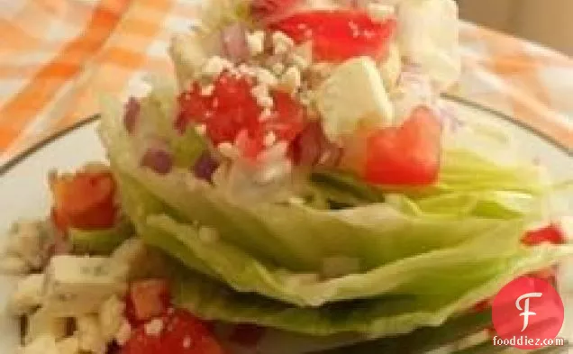 Wedge Salad with Elegant Blue Cheese Dressing
