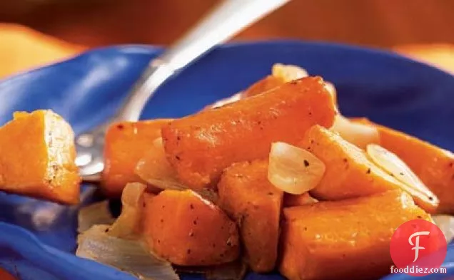 Oven-Roasted Sweet Potatoes and Onions