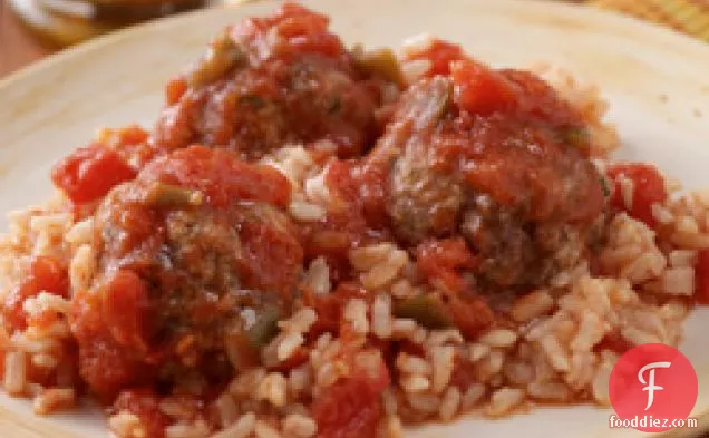 Tex-mex Meatballs And Rice