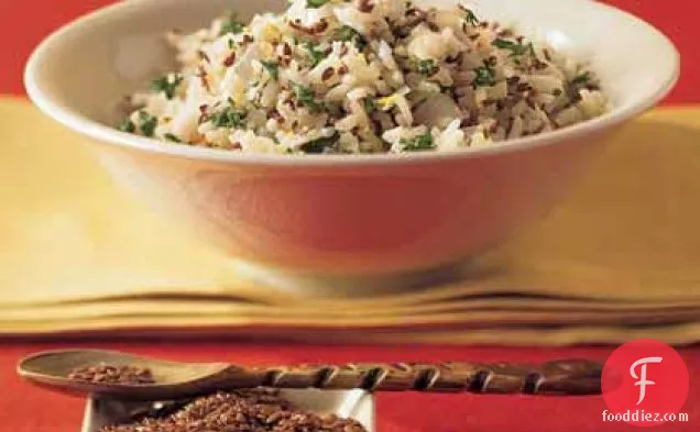 Confetti Rice Pilaf with Toasted Flaxseed