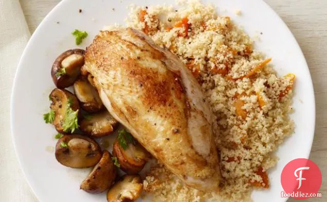 Chicken and Mushrooms with Couscous