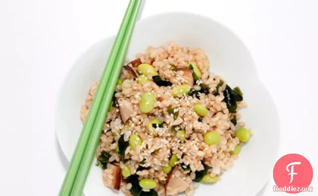 Rice with Edamame and Sea Greens