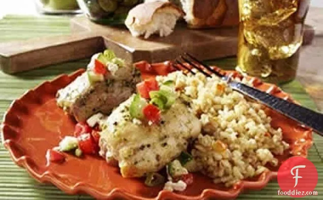 Greek Style Chicken And Rice Recipe