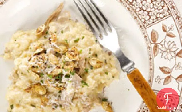 Duck And Pumpkin Risotto With Spicy Pumpkin Seeds