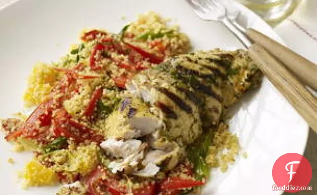 Citrus Fish With Bell Pepper Couscous
