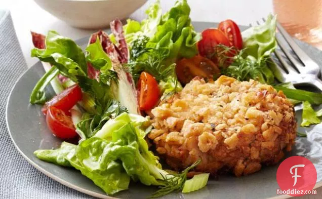 Crab Cakes With Herb Salad