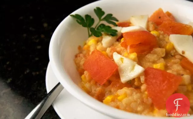 Roasted Tomato & Goat Cheese Risotto