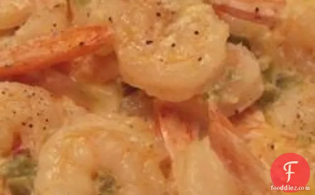 क्रीम सॉस में मसालेदार झींगा