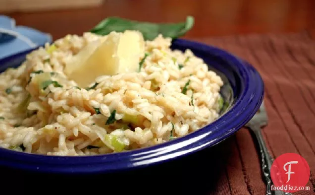 Onion, Leek, And Parm Risotto