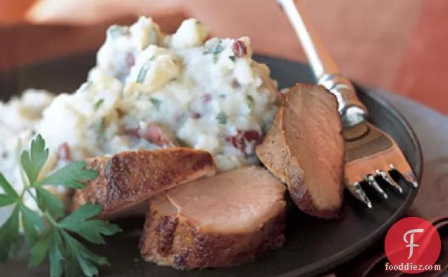 Mashed Potatoes with Blue Cheese and Parsley