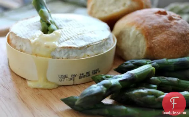 Baked Camembert with Asparagus Soldiers