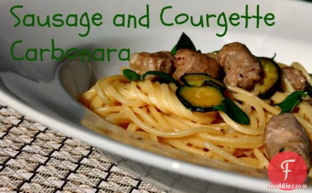 Sausage and Courgette Carbonara
