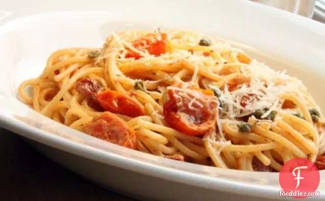 Creamy Tomato and Caper Spaghetti