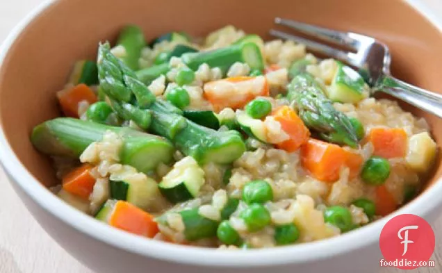 Brown Rice Spring Vegetable Risotto