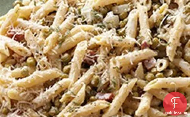 Penne with Peas and Pancetta