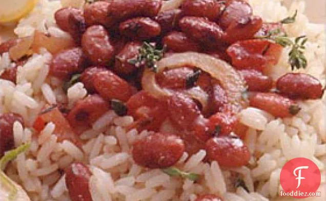 Spicy Red Beans Over Rice