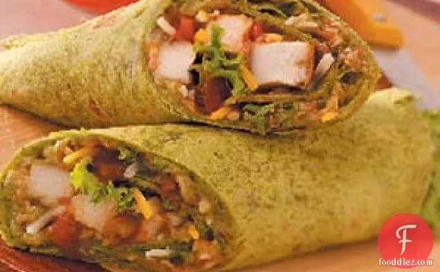 Guacamole Chicken Wraps for Two