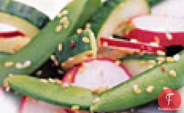 Sugar Snap Pea, Radish, and Cucumber Salad