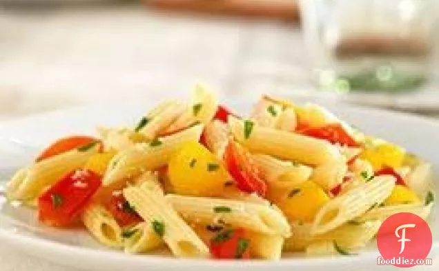 Mini Penne with Sweet Peppers and Parmigiano-Reggiano
