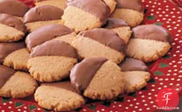 Dipped Peanut Butter Cookies