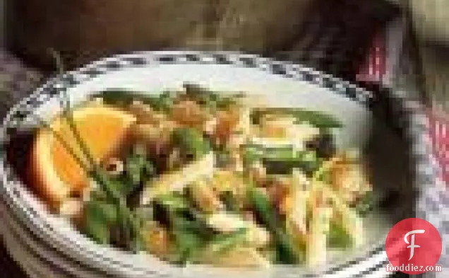 Spring Asparagus And Snap Pea Penne Salad