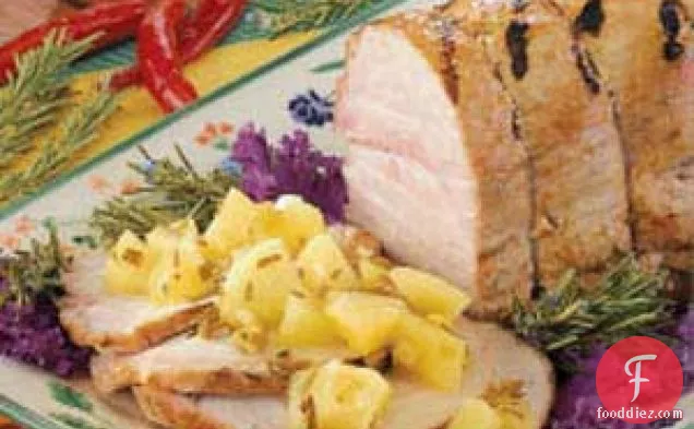 ग्रिल्ड रोज़मेरी पोर्क रोस्ट