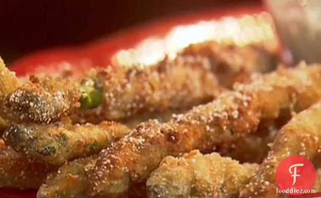 Fried Asparagus with Creole Mustard Sauce