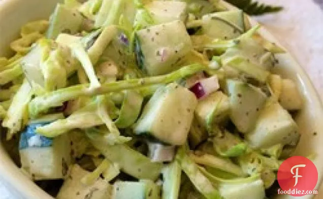 Peppery Coleslaw with Cucumbers and Celery