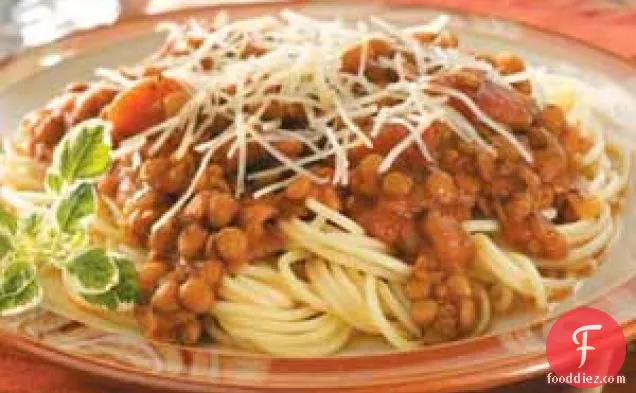 Hearty Lentil Spaghetti