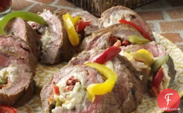 ग्रील्ड Fajita लुढ़का स्टेक