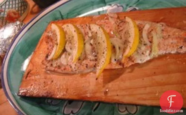 Canadian Cedar Planked Salmon