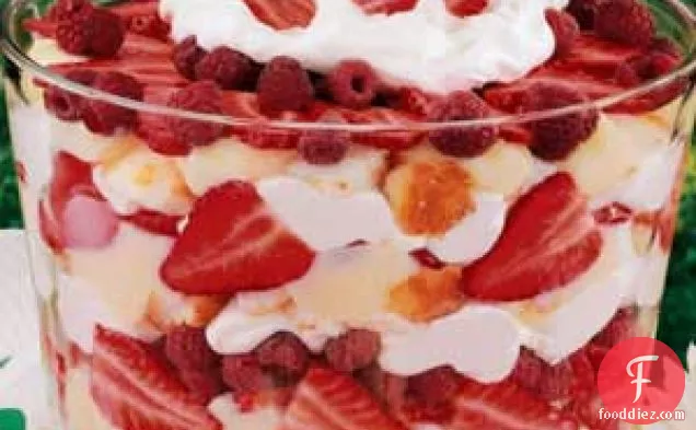 Strawberry Raspberry Trifle