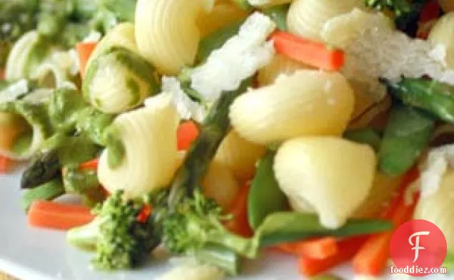 Herb Puree Pasta & Vegetables
