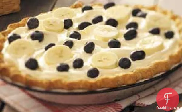 Creamy Banana-Berry Pie