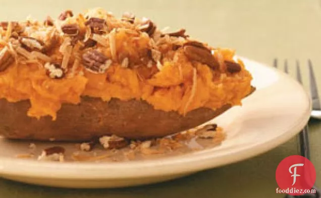 Coconut Twice-Baked Sweet Potatoes