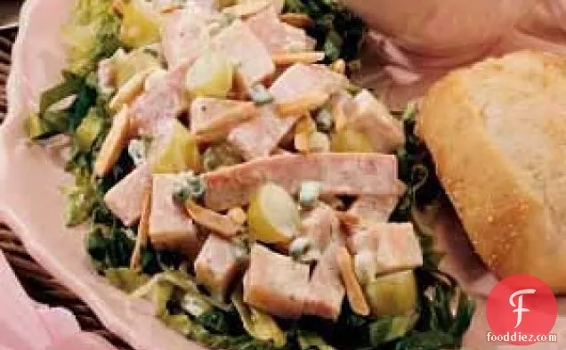 Turkey and Ham Salad with Greens