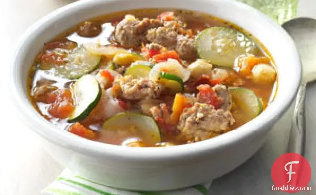 स्वादिष्ट-इतालवी सब्जी का सूप