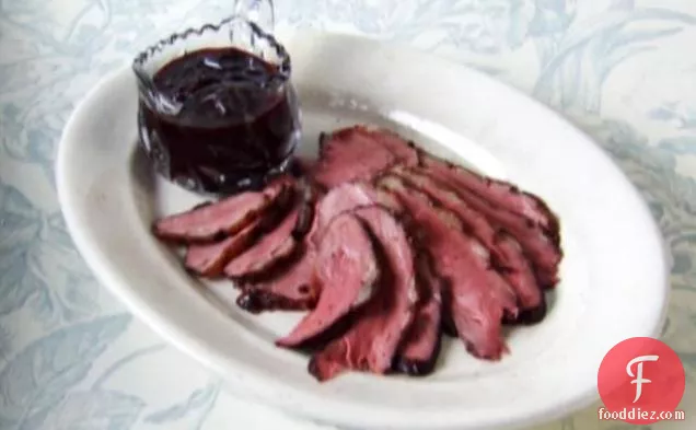 Duck Breasts with Citrus Port Cherry Sauce