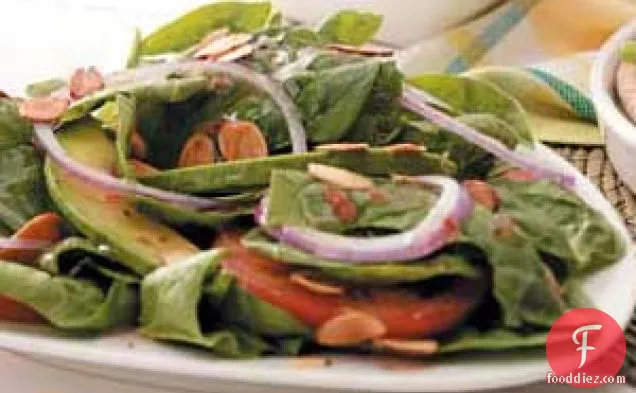 Almond Spinach Salad