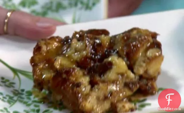 Chocolate Bread Pudding with Rum Toffee Sauce