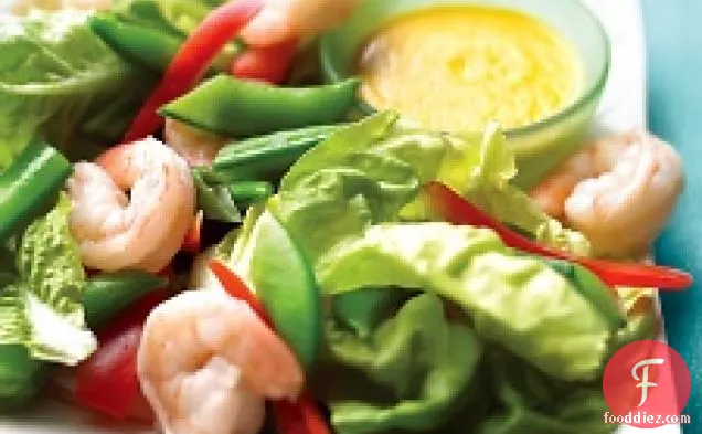 Shrimp And Snap-pea Salad With Ginger Dressing