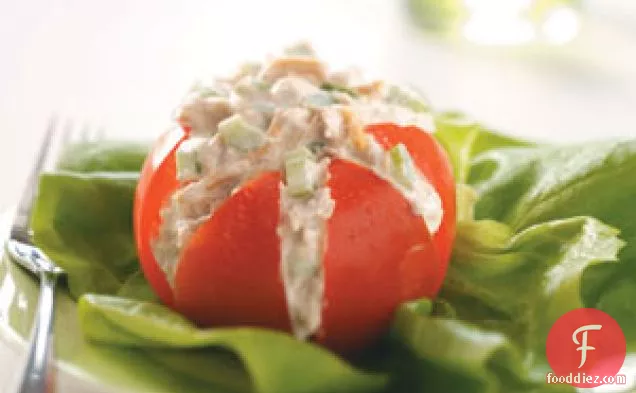 Tuna Salad in Tomato Cups