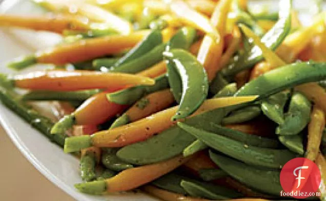 Peas And Carrots With Lemon, Dill, And Mint