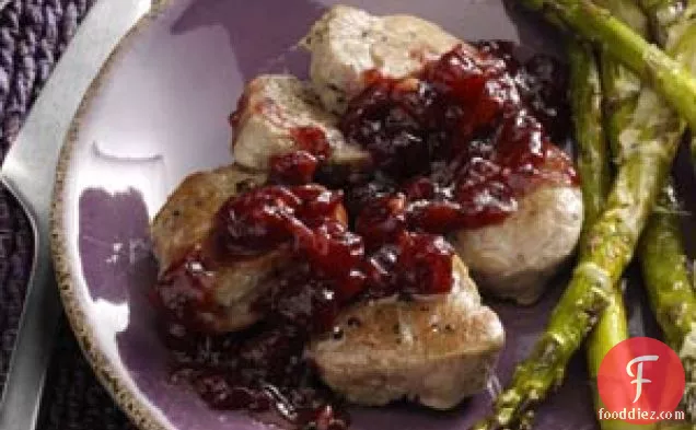 Pork Medallions with Cranberry Sauce