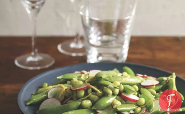 Sugar Snaps, Radishes And Edamame With Lemon Butter