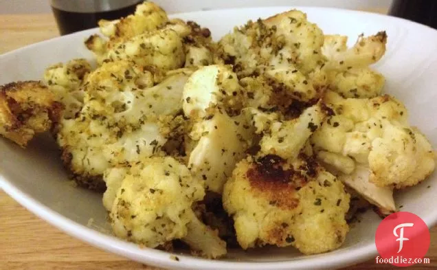 Roasted Cauliflower With Anchovy Bread Crumbs