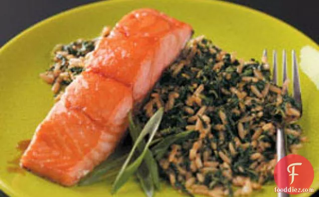 Teriyaki Salmon with Sesame Ginger Rice
