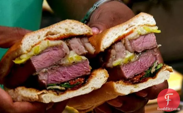 Grilled Rib-Eye Steak Sandwich
