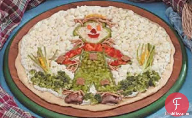 Scarecrow Veggie Pizza