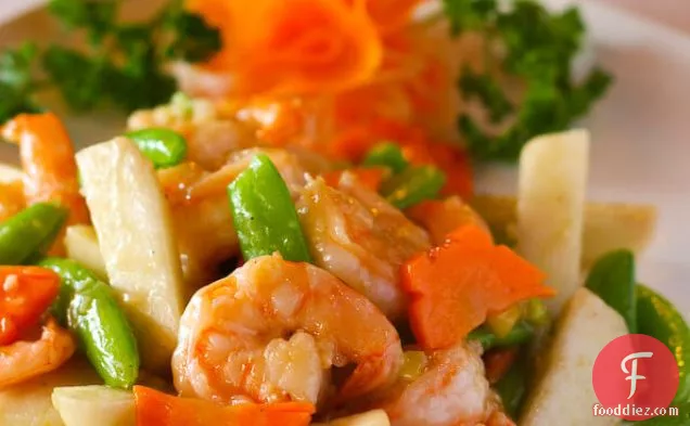 Fresh Pear And Shrimp Stir Fry Recipe